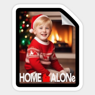home alone merry christmas new version poster style  2 Sticker
